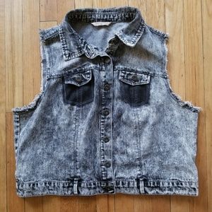 Plus size jean jacket